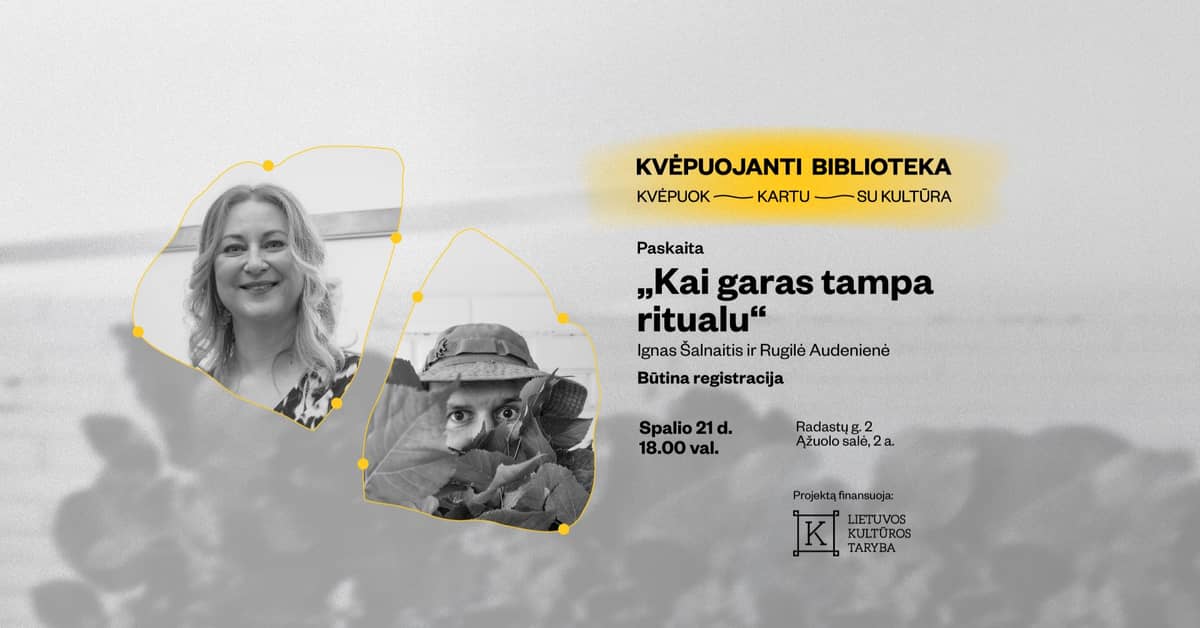 Lecture “When Food Becomes a Ritual” with Ignas Šalnaičius and Rugilė Audenienė