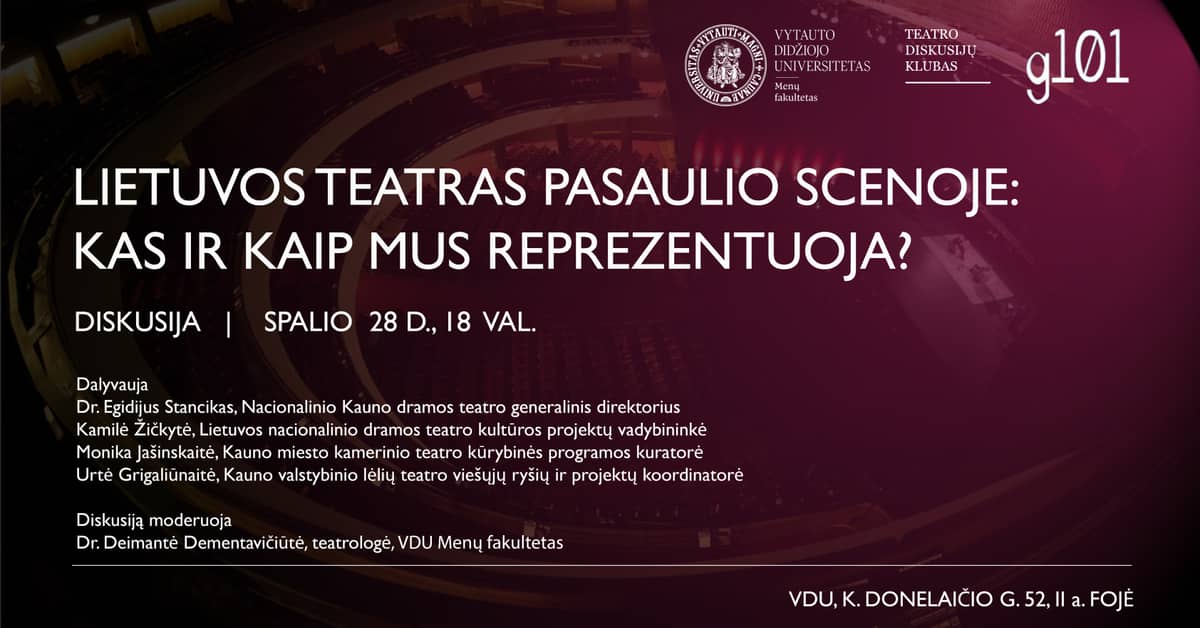 DISCUSSION | Lithuanian Theatre on the World Stage: Who Represents Us and How?