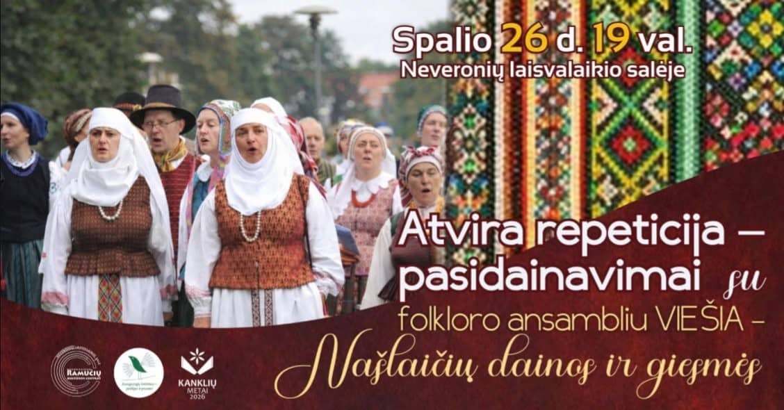 Open rehearsal - singing together with the folklore ensemble „Viešia” - „Songs and hymns of orphans”