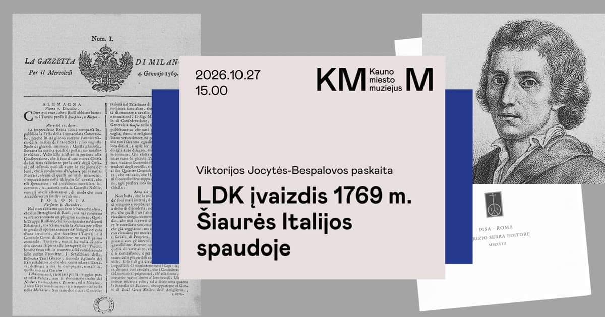 TAU lecture “The Image of the Grand Duchy of Lithuania in the 1769 Northern Italian Press”