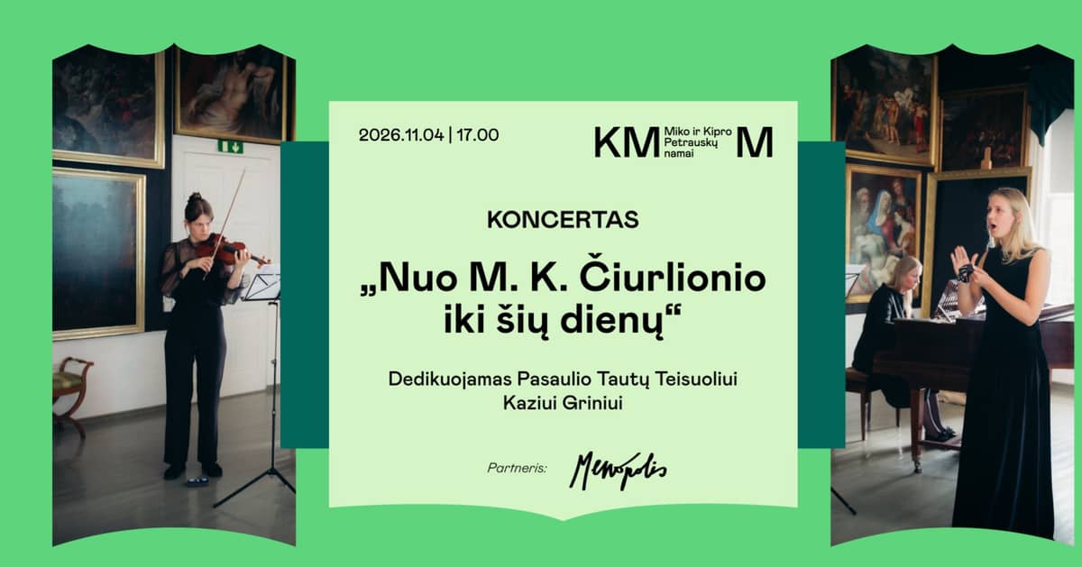 Concert “From M. K. Čiurlionis to the Present Day”