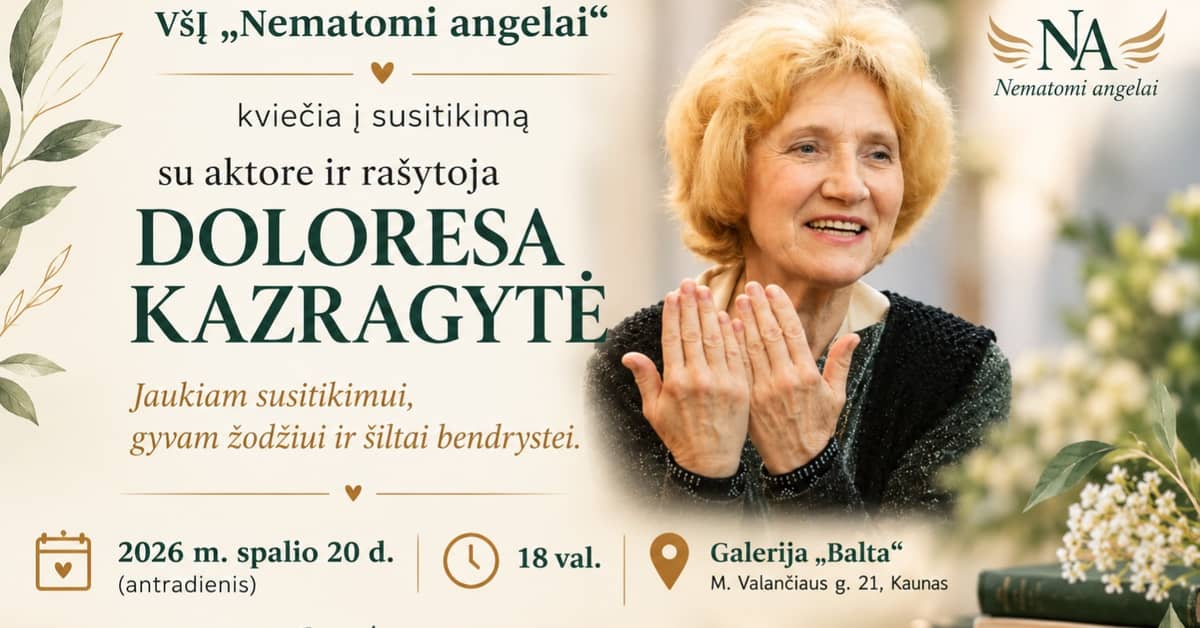 Meeting with actress Doloresa Kazragytė.