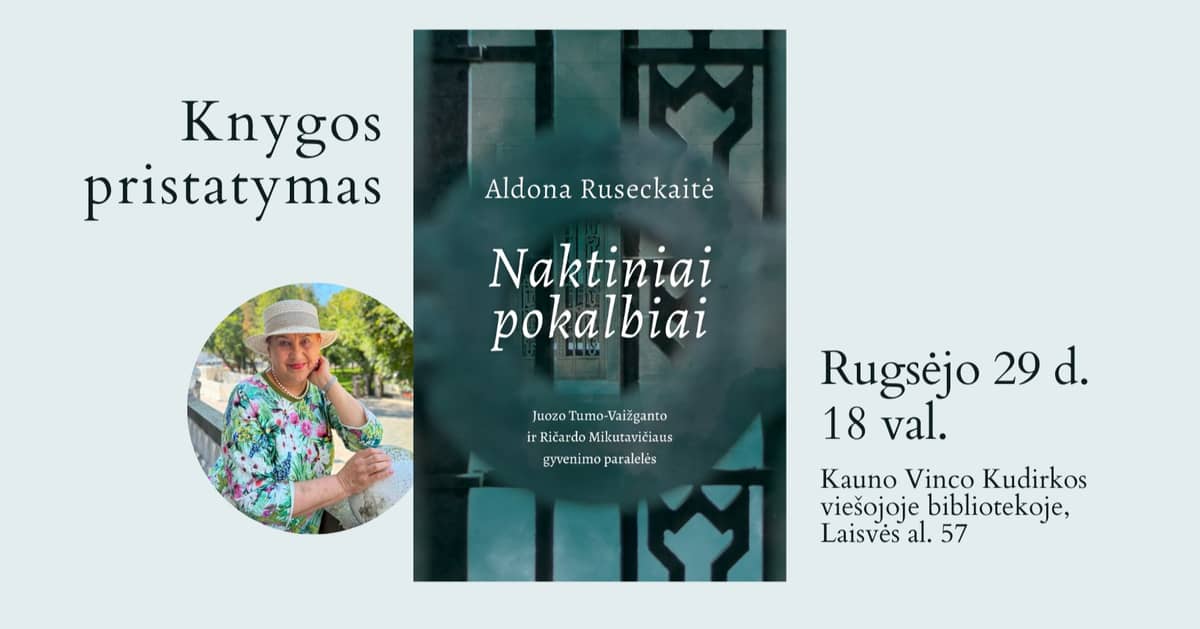 Aldonos Ruseckaitės knygos „Naktiniai pokalbiai“ pristatymas