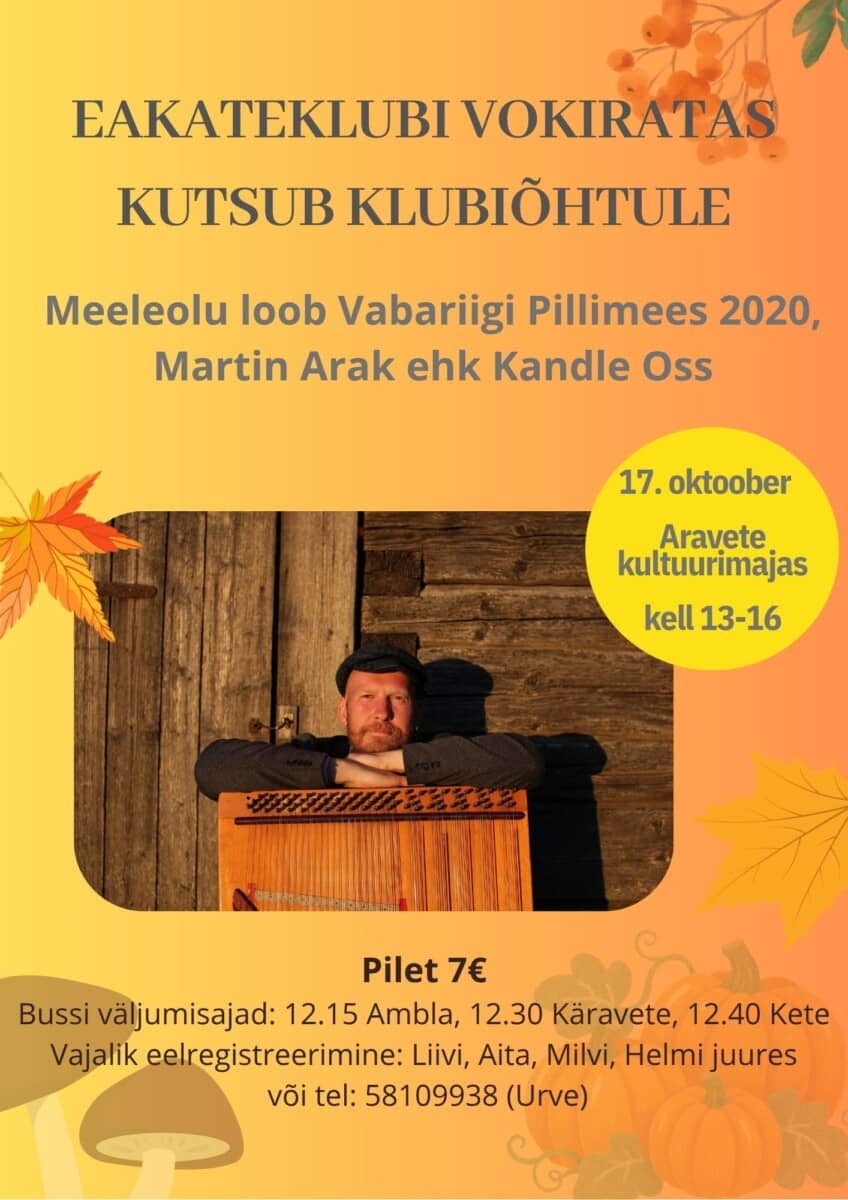 Vokiratta club night, Martin Arak aka Kandle Oss