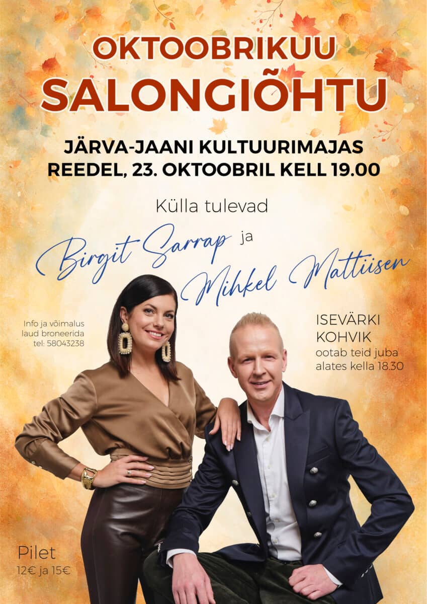 October Salon Evening. Birgit Sarrap and Mihkel Mattisen