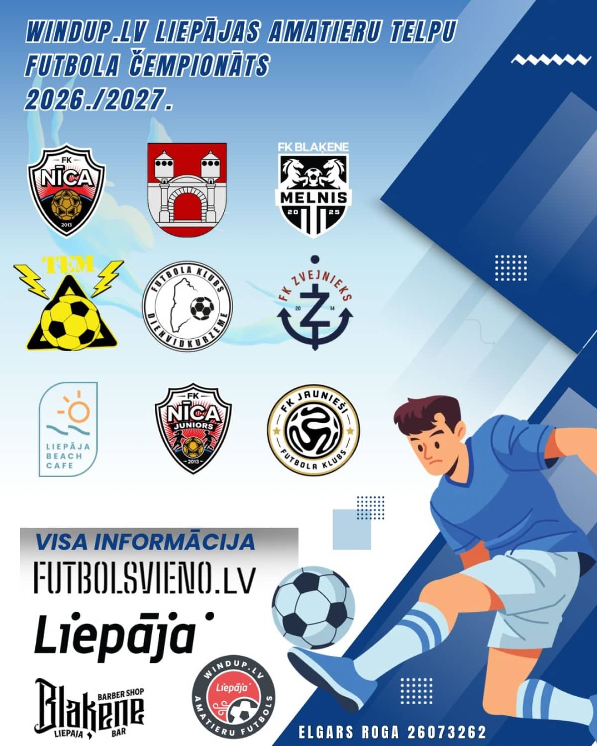 Windup.lv Liepāja Amateur Indoor Football Championship 26/27