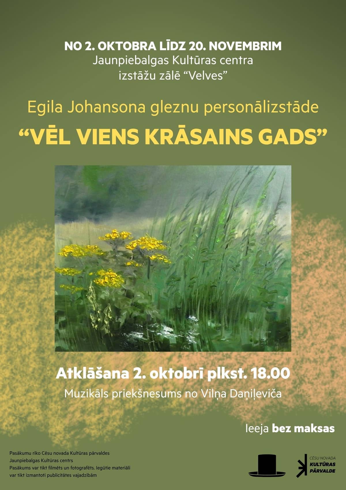 Egils Johansons' solo exhibition of paintings "Another Colourful Year"