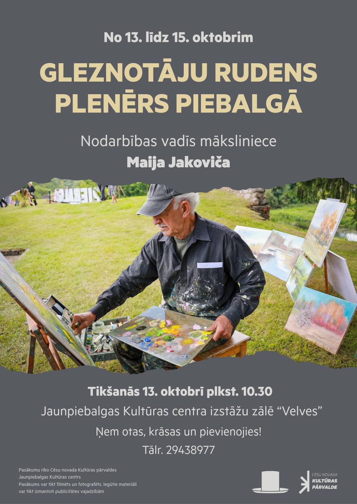 Autumn Plein Air of Painters in Piebalga