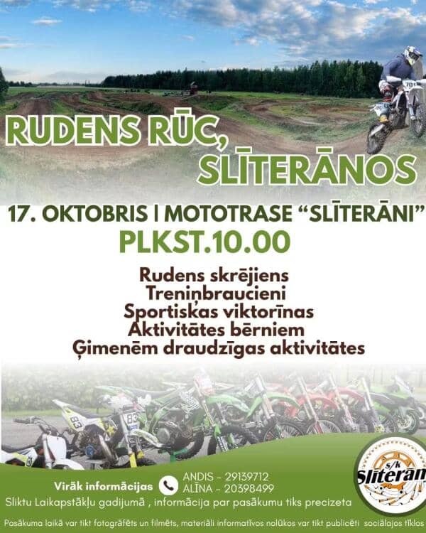 RUDENS RŪC AT THE "SLĪTERĀNI" MOTORCYCLE TRACK