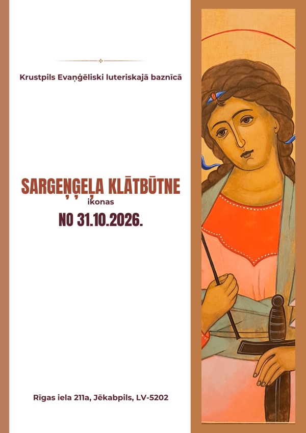 Gita Palma's icon exhibition "The Presence of the Guardian Angel" in Jēkabpils