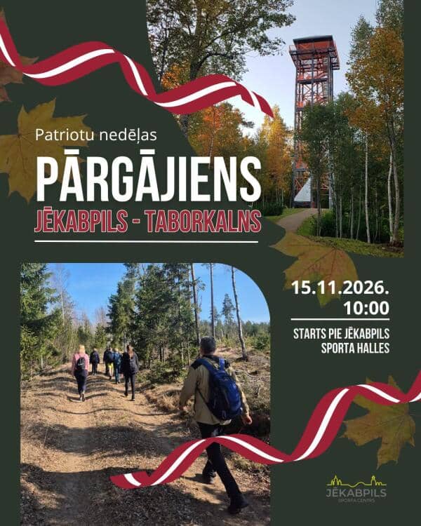 Hike to the Taborkalns observation tower