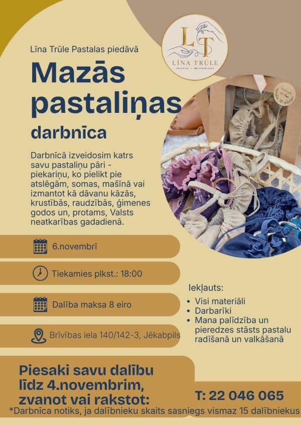 Workshop "Little Pastalas" in Jēkabpils