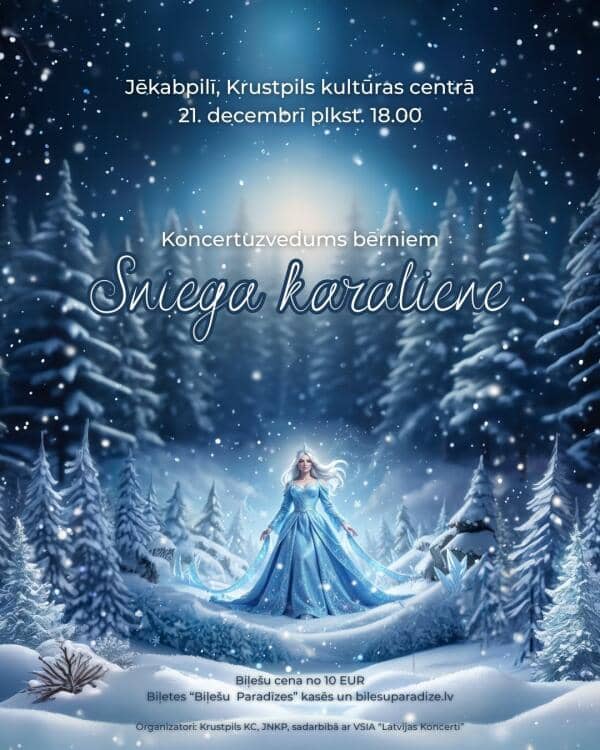 Children's concert performance „The Snow Queen” in Jēkabpils