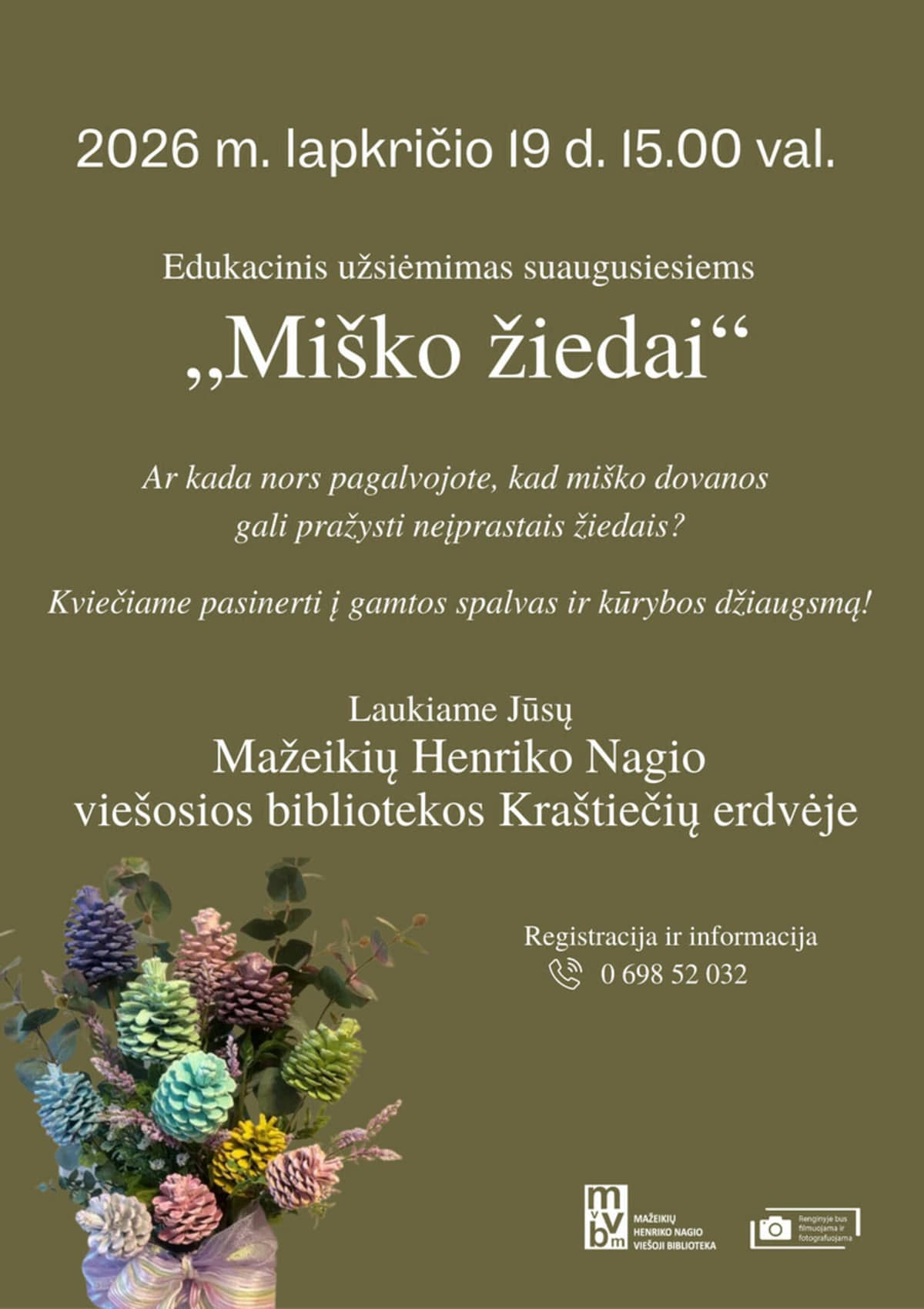 Educational workshop for adults “Forest Flowers”
