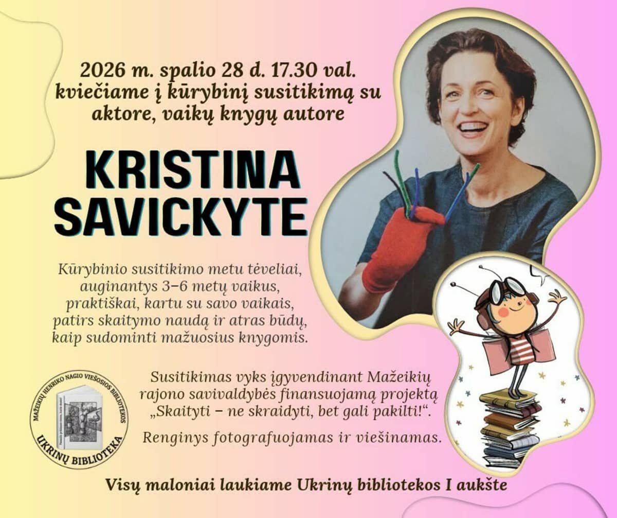 Meet the children's book author KRISTINA Savickytė