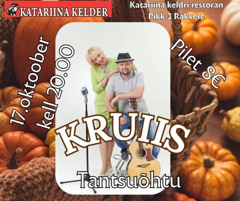 Dance night with the band KRUIIS at Katariina cellar restaurant