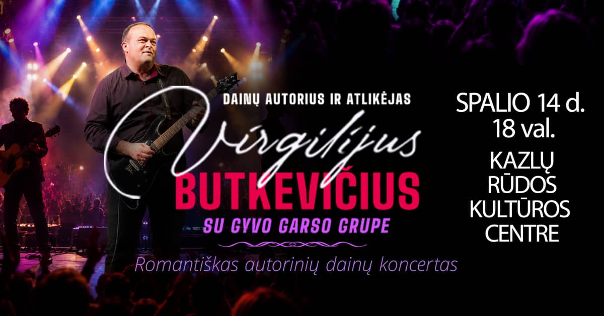 Romantic Singer-Songwriter Concert | Kazlų Rūda