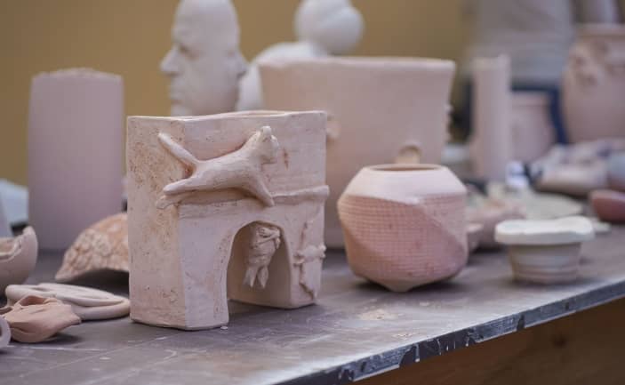 Ceramics workshop at the Rotko Museum's House of Crafts