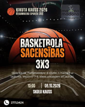 3×3 BASKETBALL COMPETITION – ĶIKUTA CUP 2026