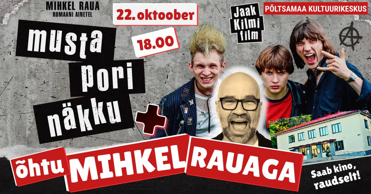 An Evening with Mihkel Raud + special screening of "Musta pori näkku"