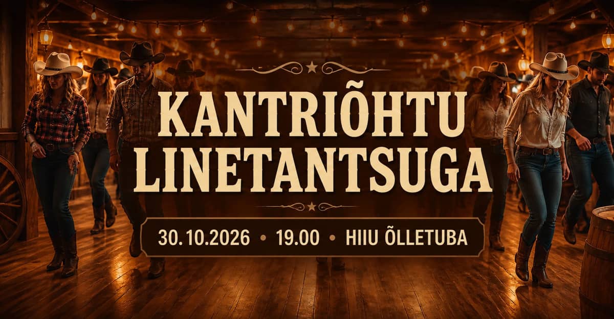 Country evening with line dancing at Hiiu Õllekas