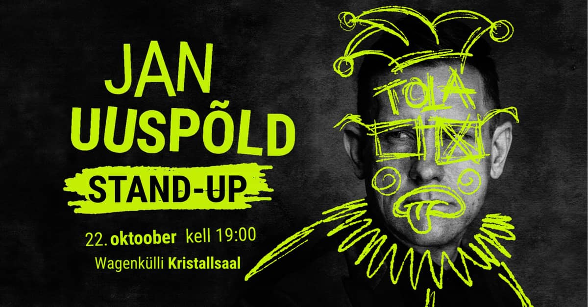 Jan Uuspõld stand-up "How does humour carry us through life?"
