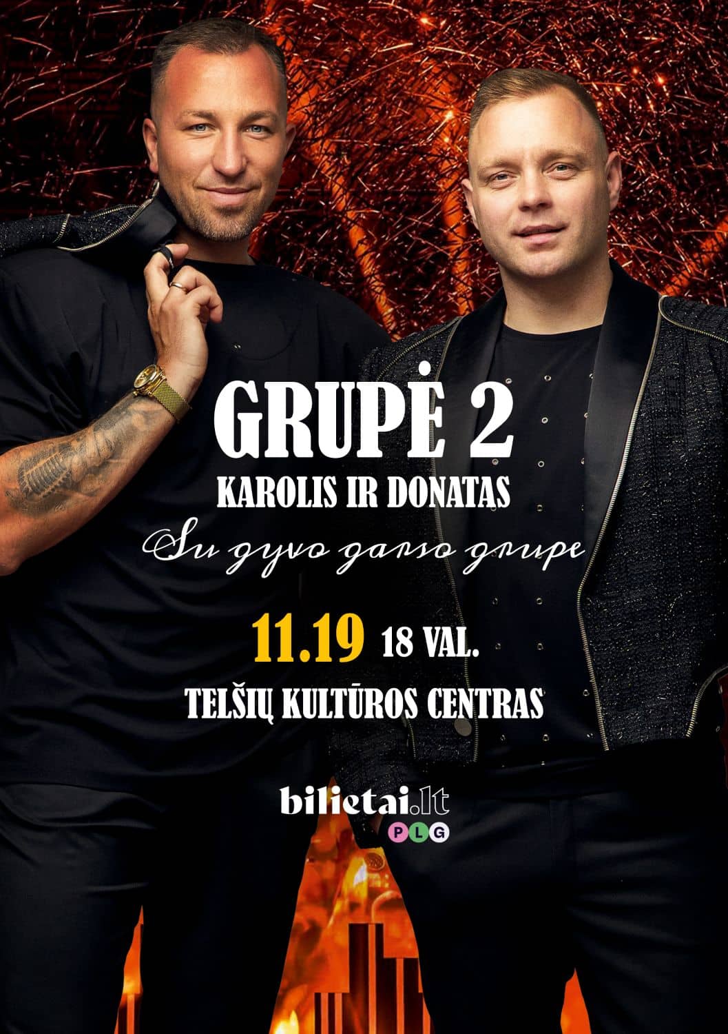 Group 2 Karolis and Donatas with a live band