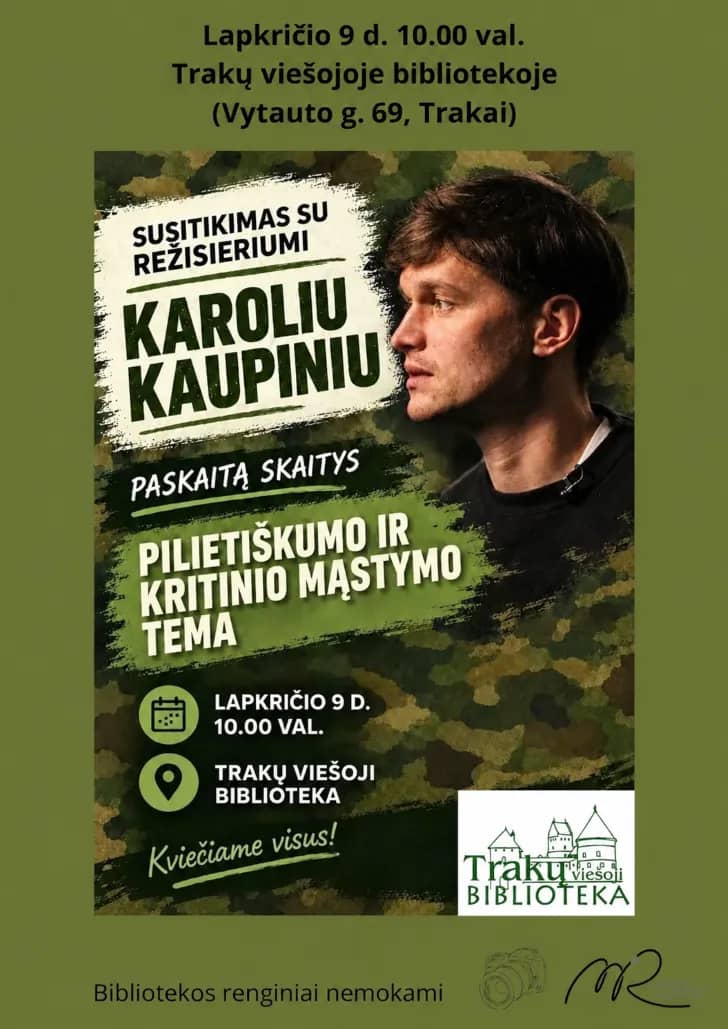 Meeting with director Karolis Kaupinis