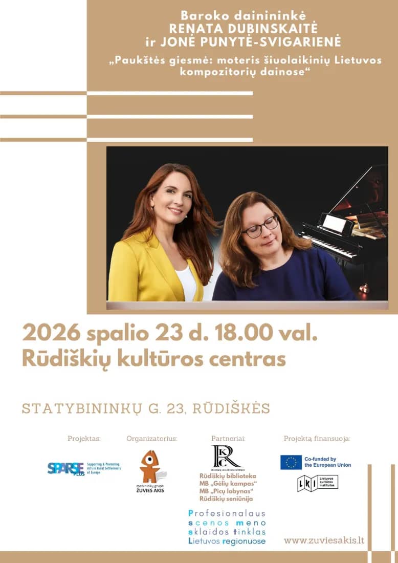 SPARSE project | Paukštės giesmė | Renata Dubinskaitė and Jonė Punytė-Svigarienė