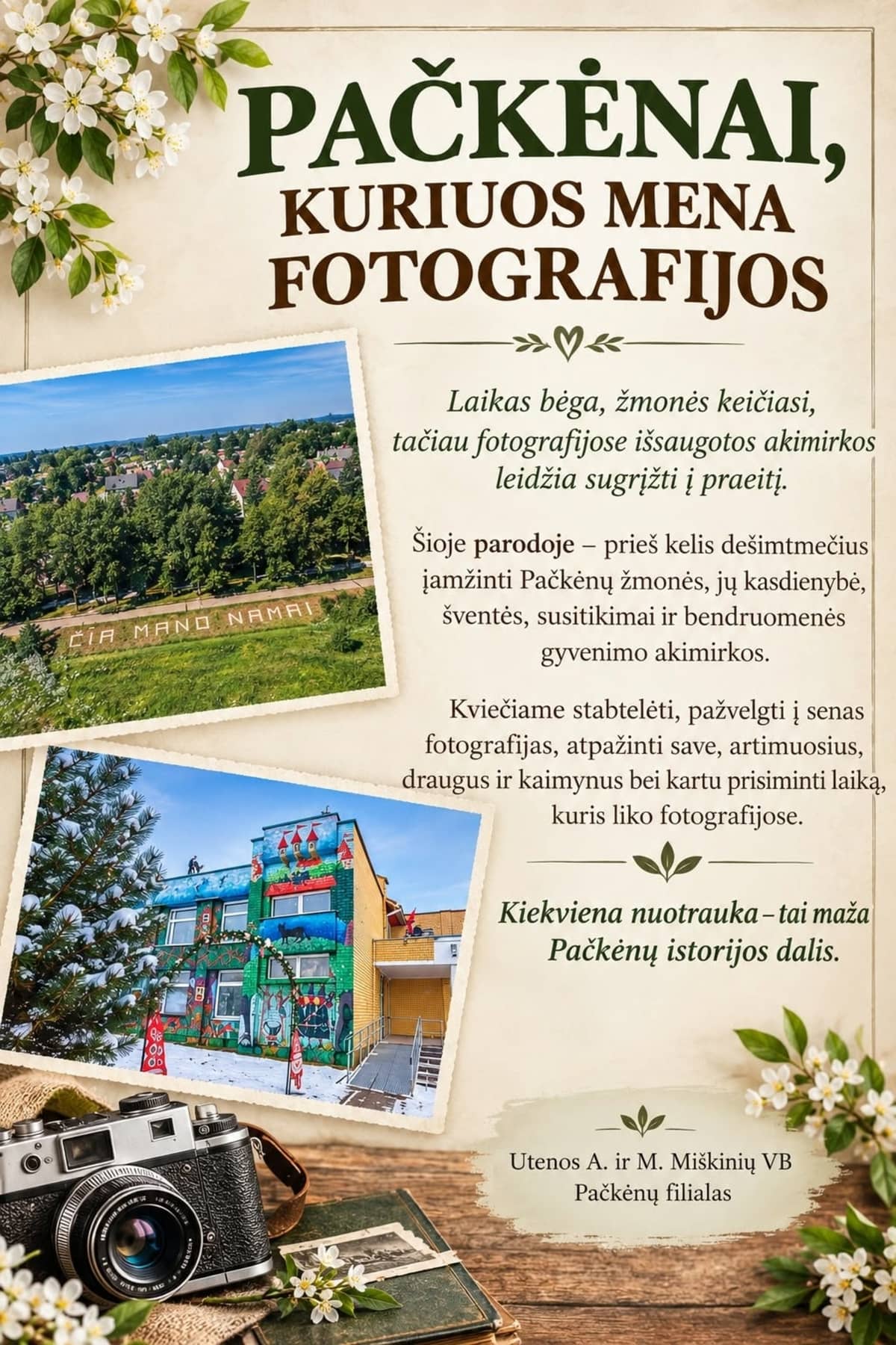 Photo exhibition "Pačkėnai as Remembered in Photographs"