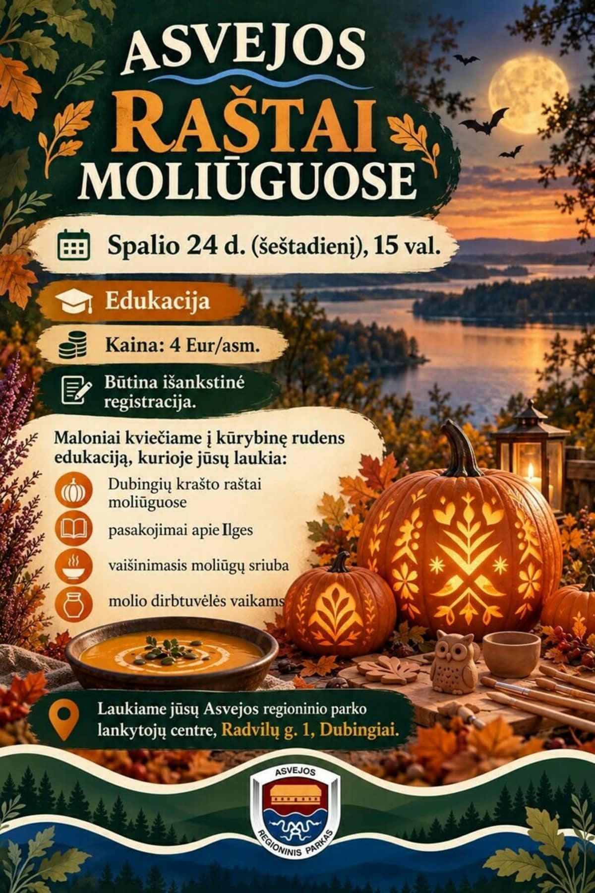 Autumn workshop “Asveja Patterns in Pumpkins”