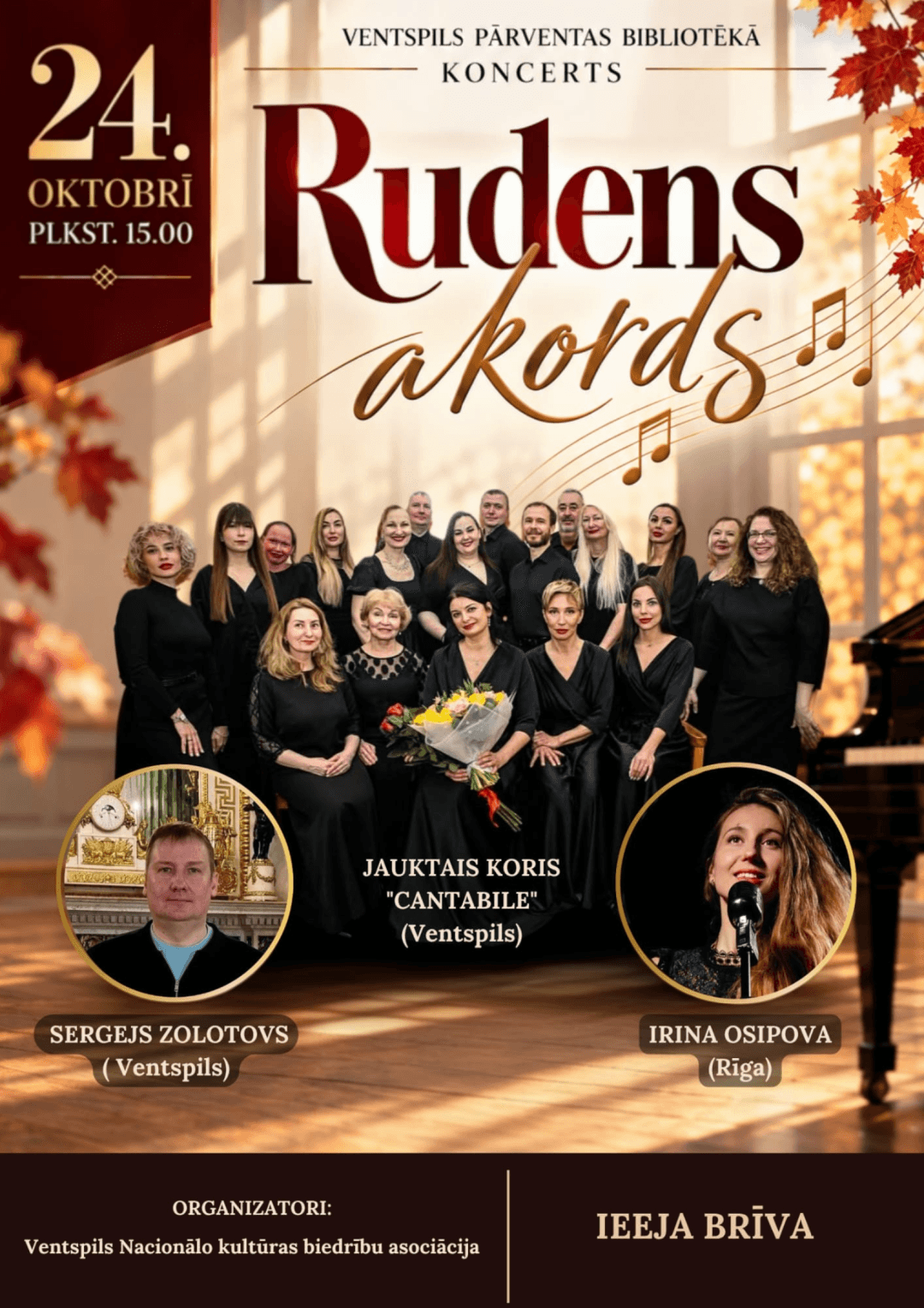 Concert “Autumn Chord” at Pārventa Library