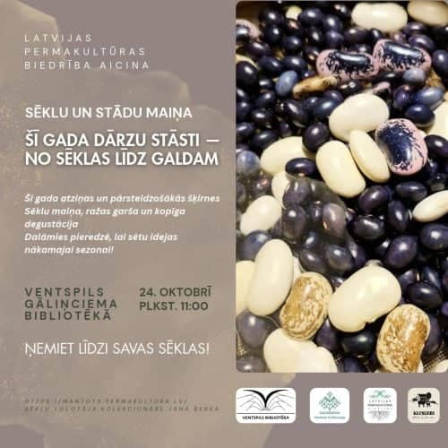 Seed swap at Gāliņciems Library