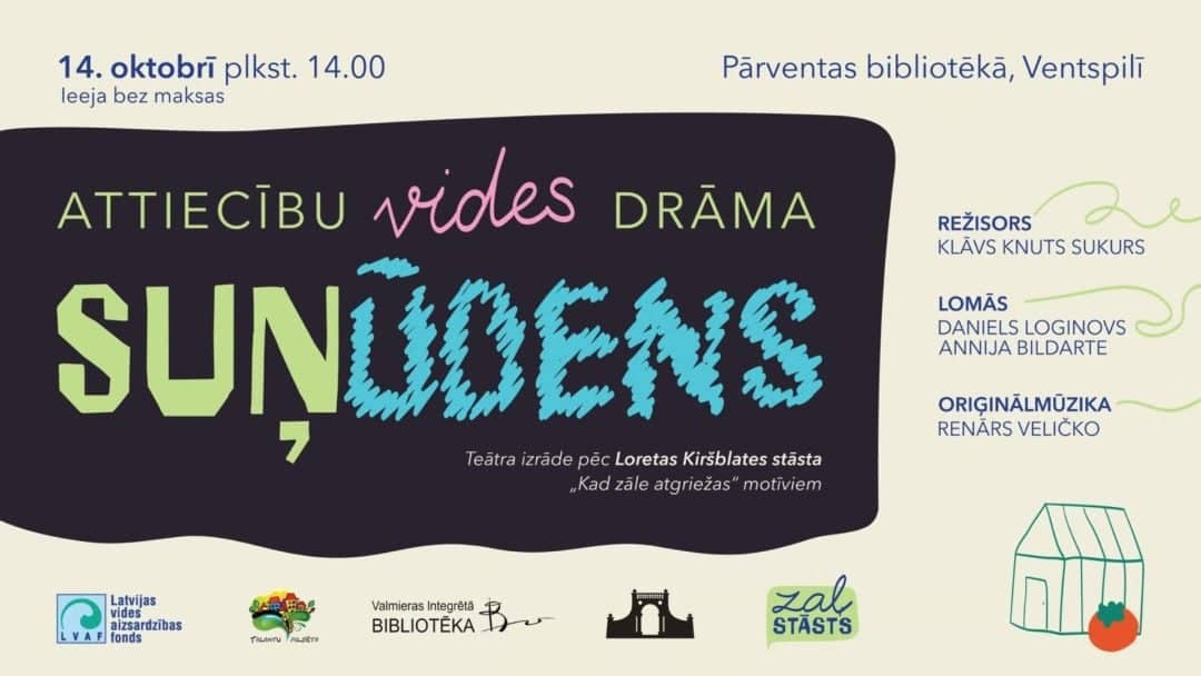 Theatre performance “Suņūdens” at Pārventa Library