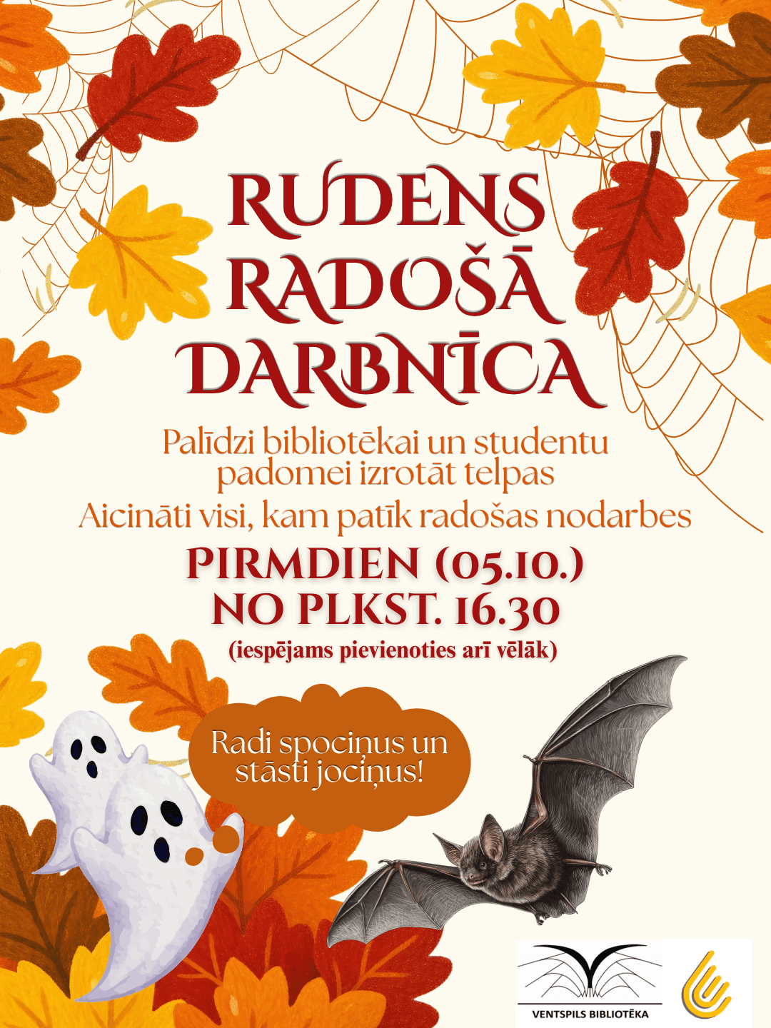 “Autumn Creative Workshop” at the Ventspils University of Applied Sciences Library