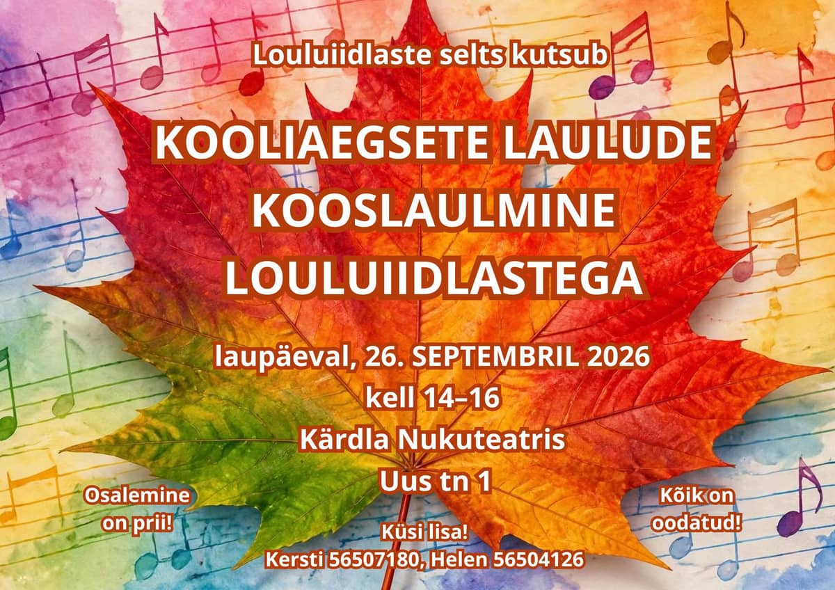 Kooliaegsed laulud louluiidlastega