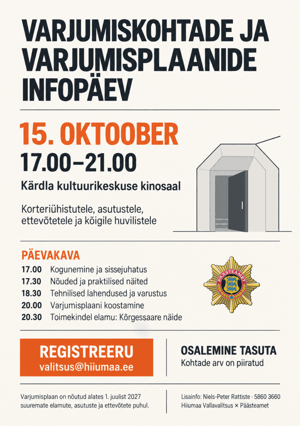 Information Day on Shelter Locations and Shelter Plans