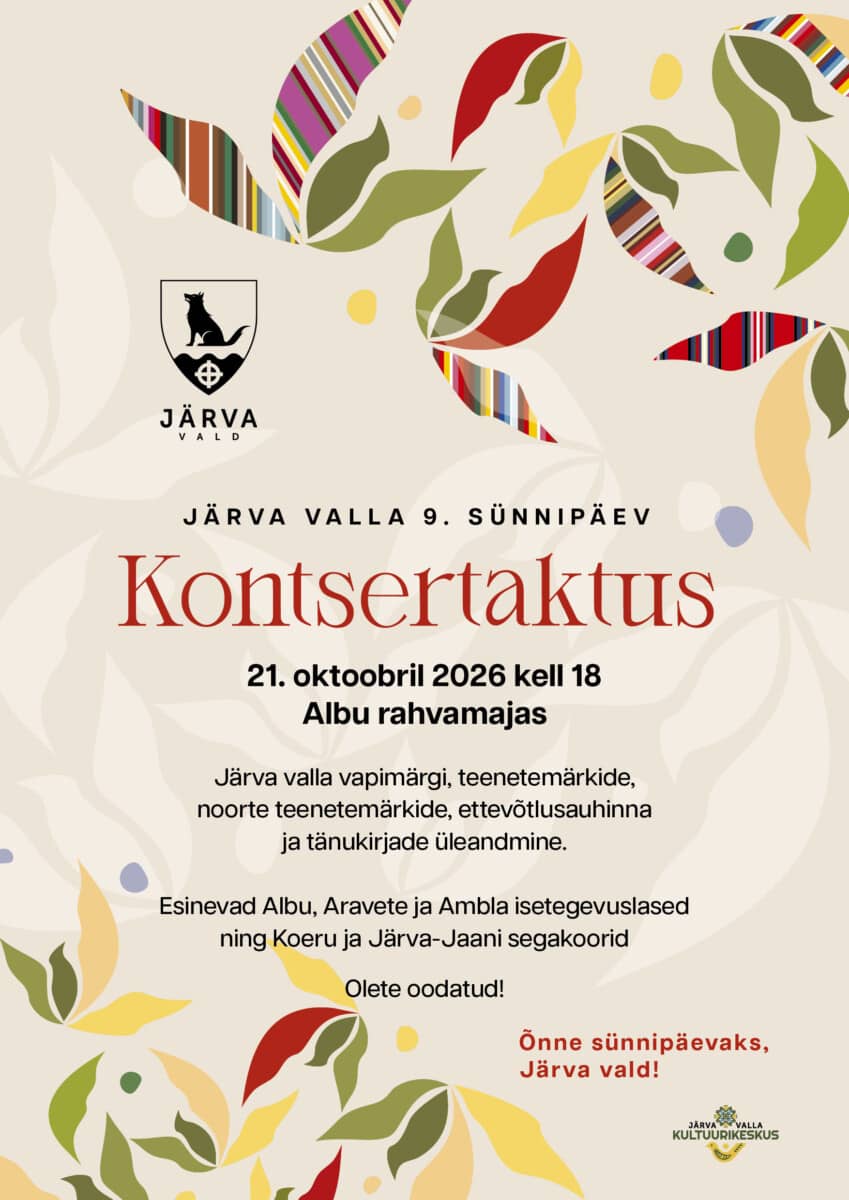 Järva Parish 9th anniversary celebratory concert at Albu Community Hall