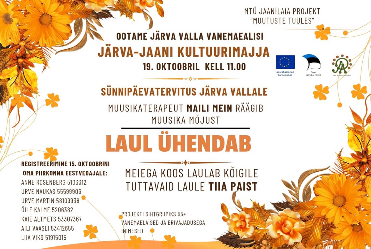 Järva Parish Senior Singing Day “Song Unites”