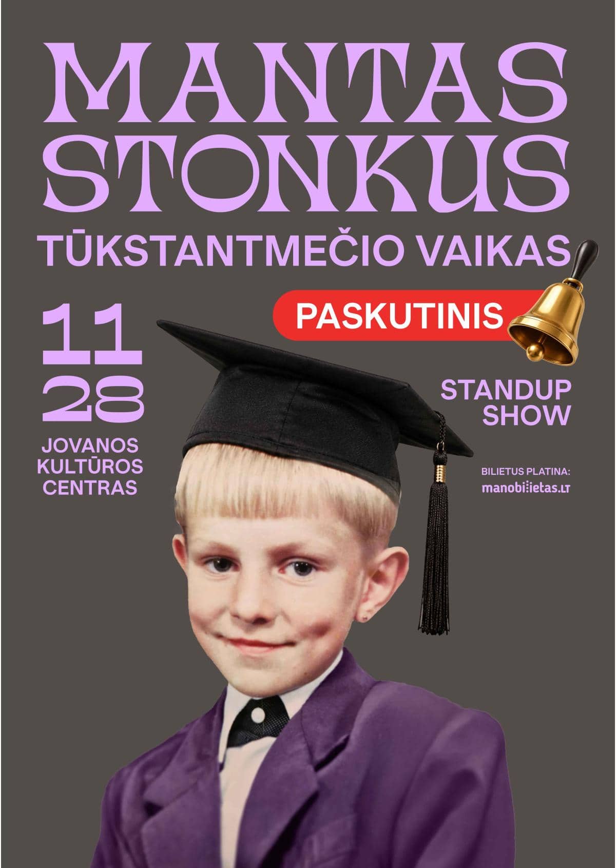 MANTAS STONKUS - TŪKSTANTMEČIO VAIKAS. Standup show