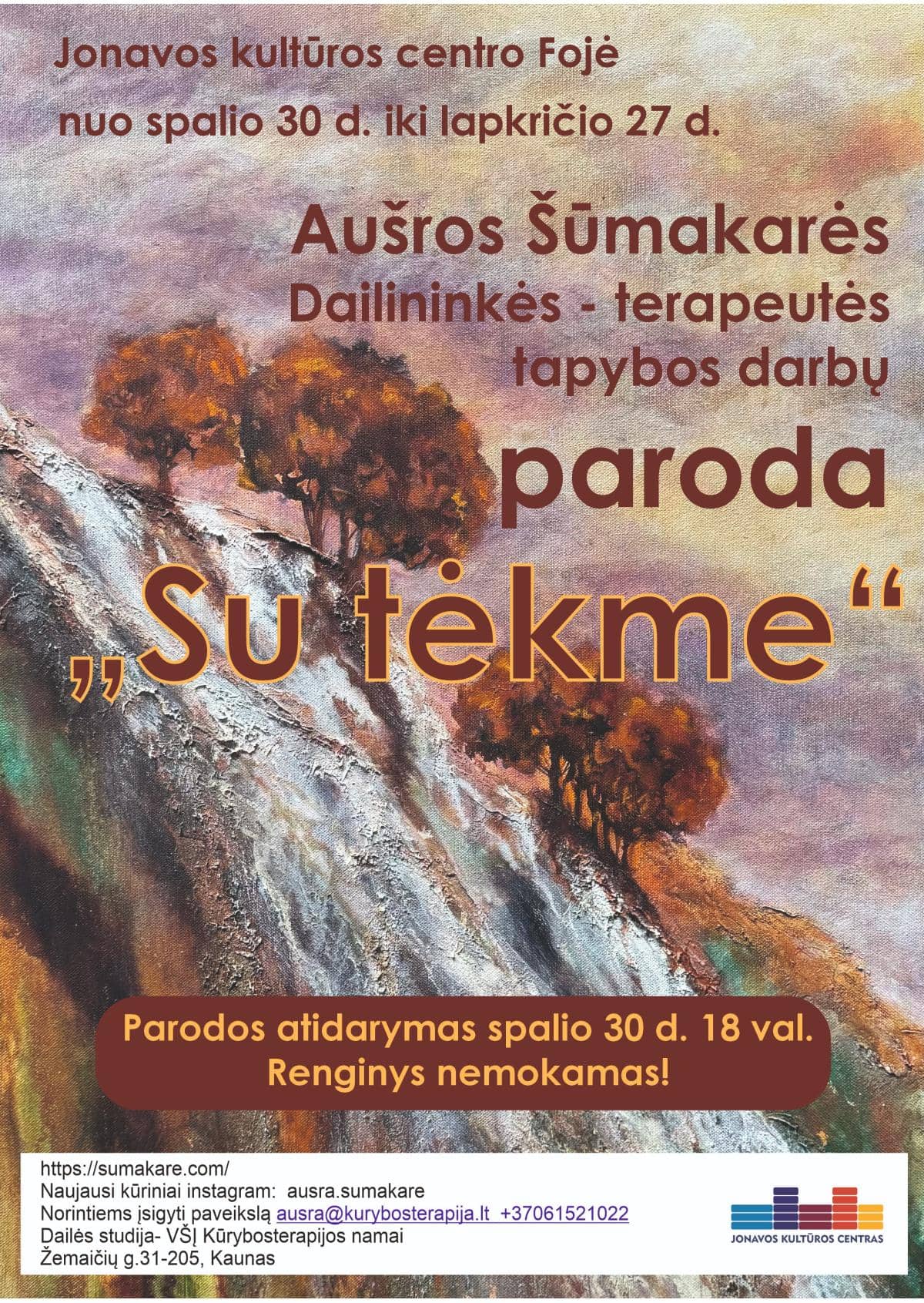 Opening of Aušra Šūmakarė's exhibition "With the Flow"