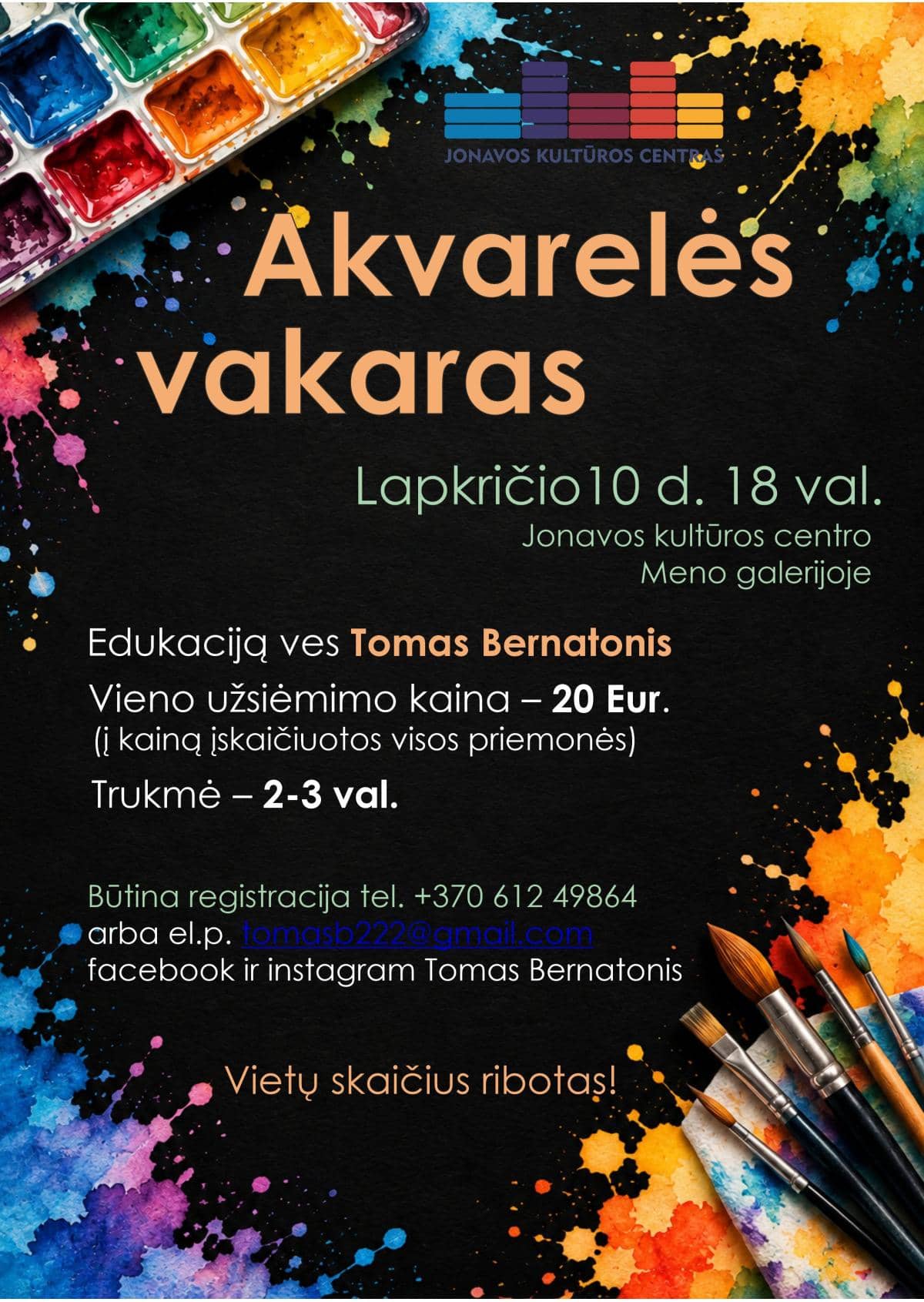 Watercolour Evening with Tomas Bernatonis