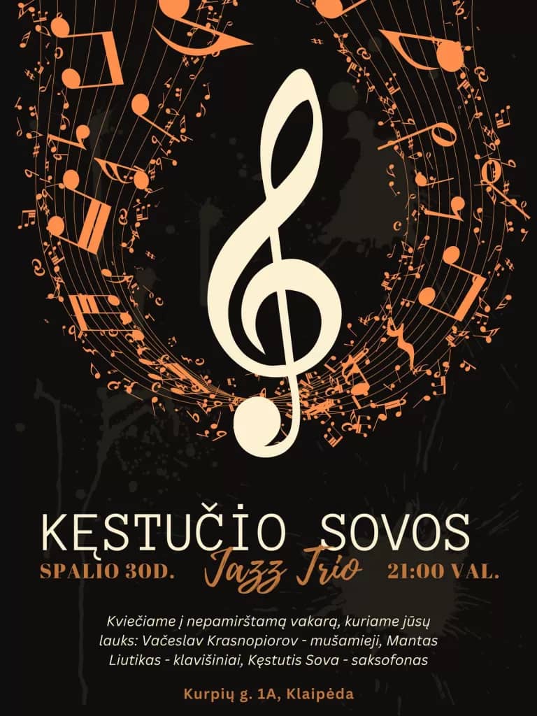 Kęstutis Sova Jazz Trio concert