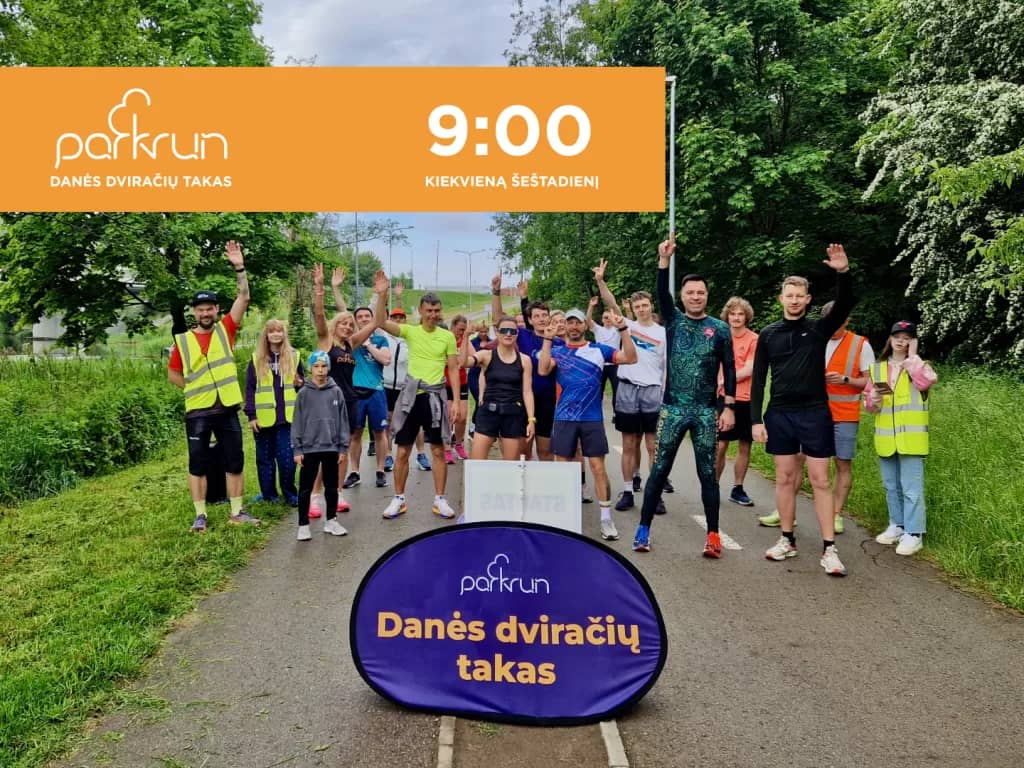 parkrun Danės bicycle path