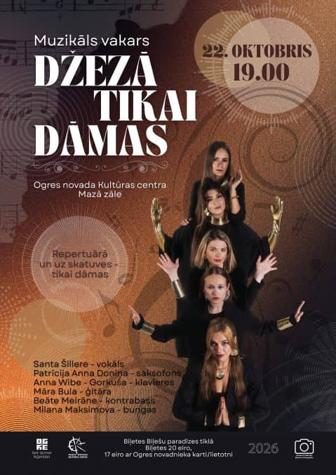 Muzikāls vakars DŽEZĀ TIKAI DĀMAS