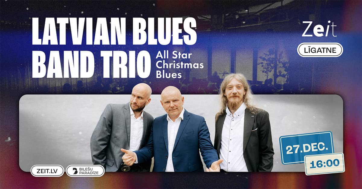 Latvian Blues Band Trio concert “All Star Christmas Blues”