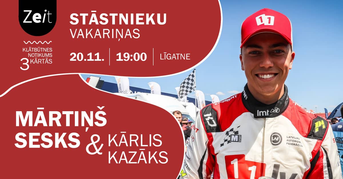 Storytellers' Dinner with Mārtiņš Sesks and Kārlis Kazāks