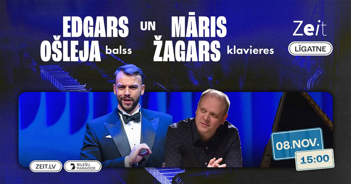 Edgars Ošleja and pianist Māris Žagars