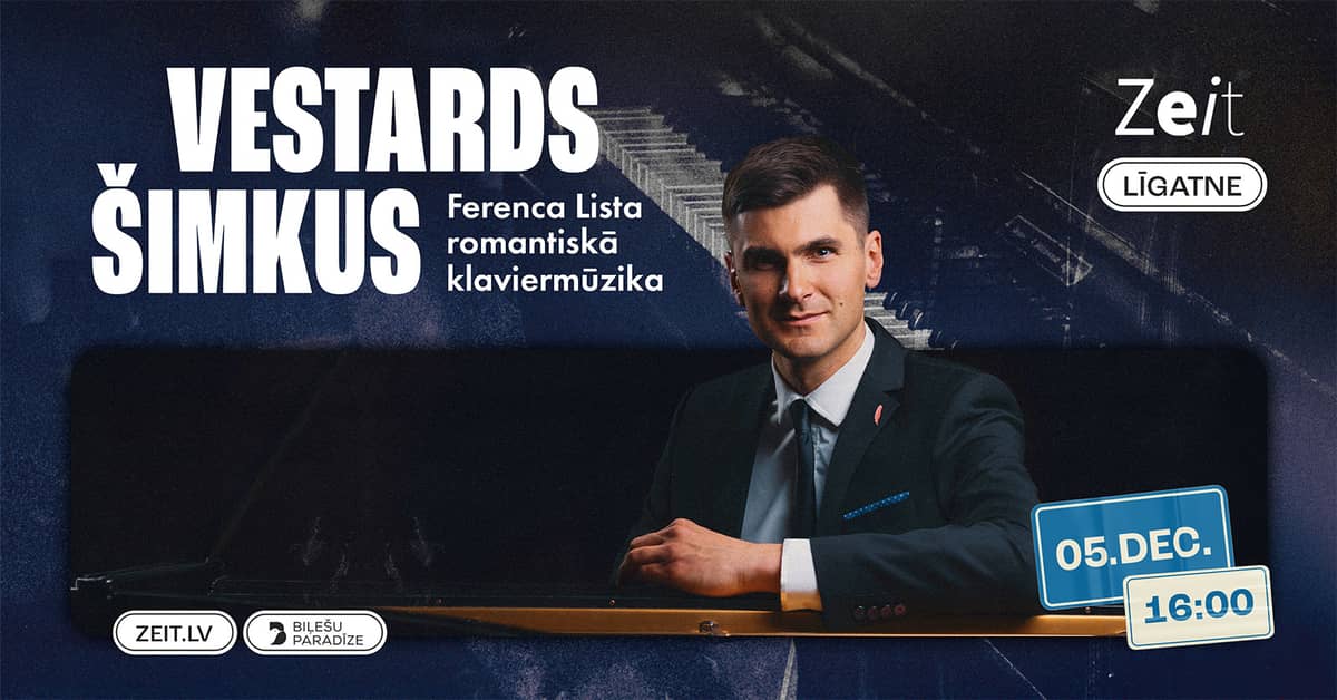 Vestards Šimkus solo concert “Ferenc Liszt's Romantic Piano Music”