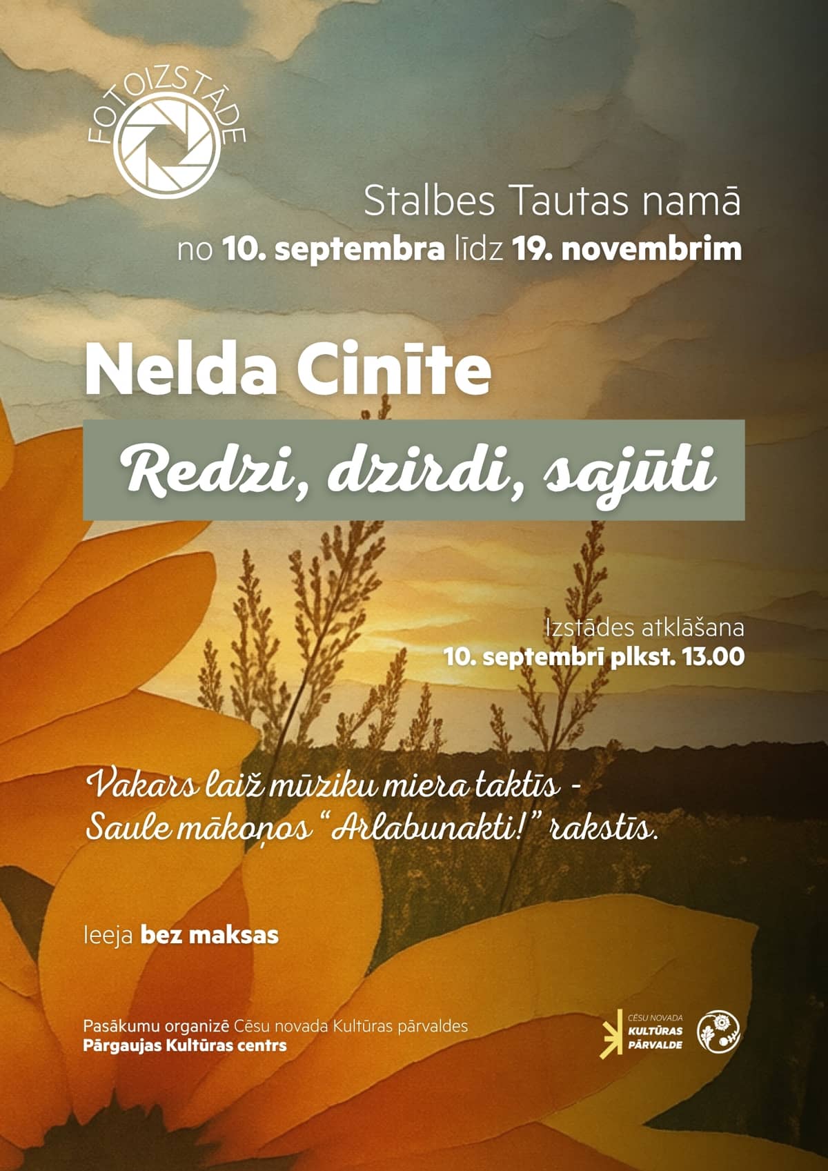 Exhibition “See, Hear, Feel” by Nelda Cinīte